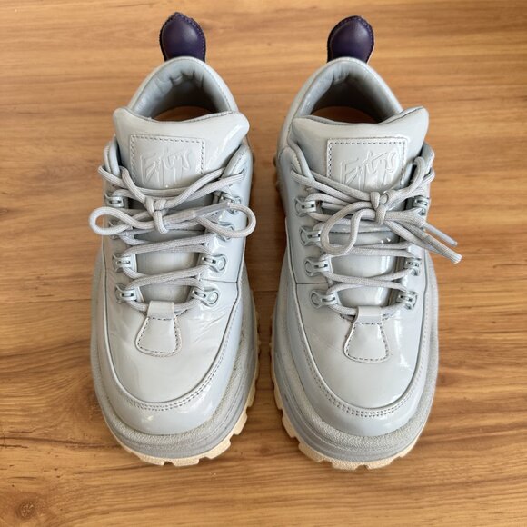 EYTYS Angel Light Blue Leather Sneakers In Sky Blue - Picture 3 of 7